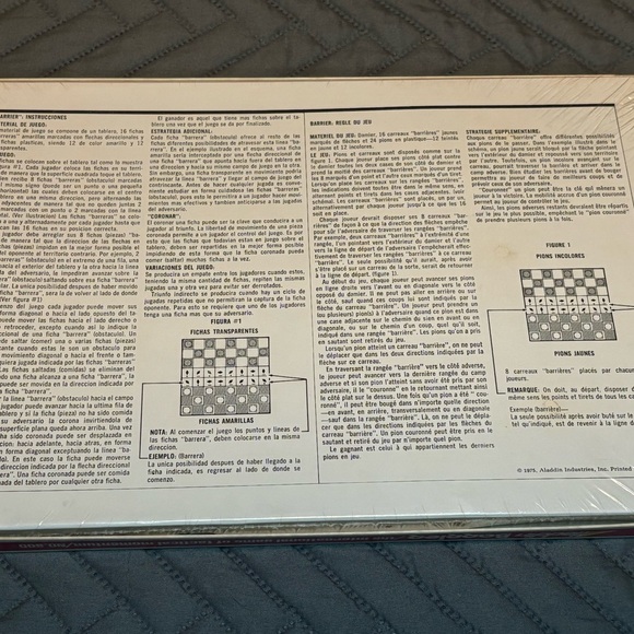 Aladdin Barrier The International Game of Tactical Momentum Vintage 1975 Sealed - Picture 5 of 5